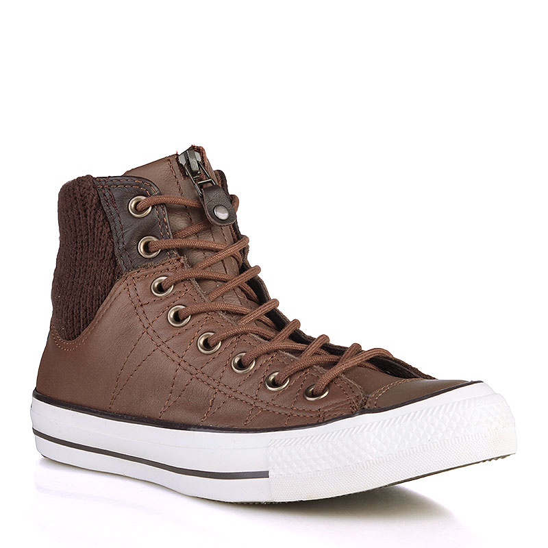 мужские коричневые кроссовки  Converse CTAS MA-1 Zip High 151991 - цена, описание, фото 1